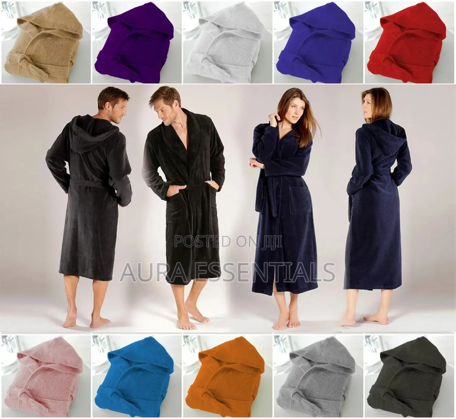 Cotton Hooded Bathrobes