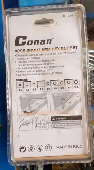 Short Arm Hex Key Set