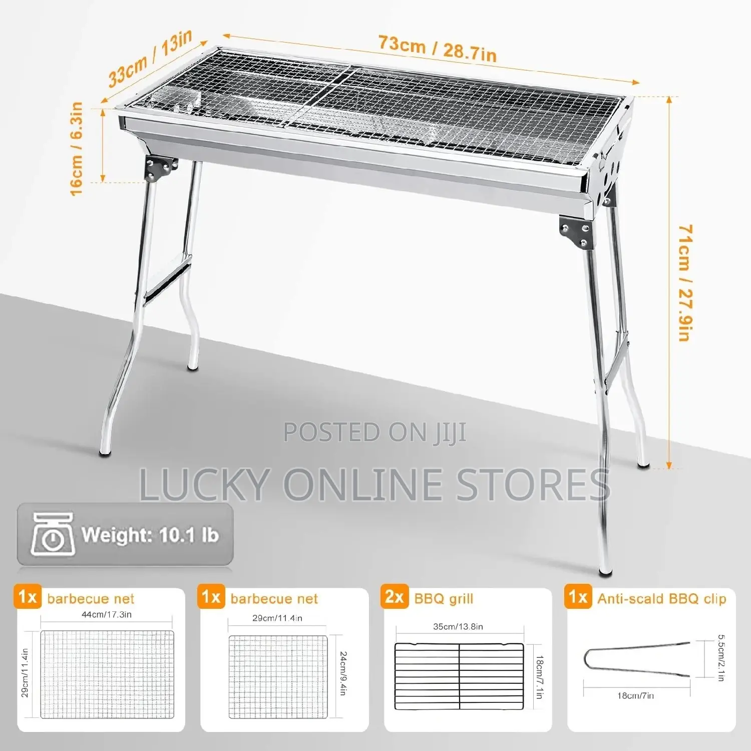 Foldable Barbecue Charcoal Grill