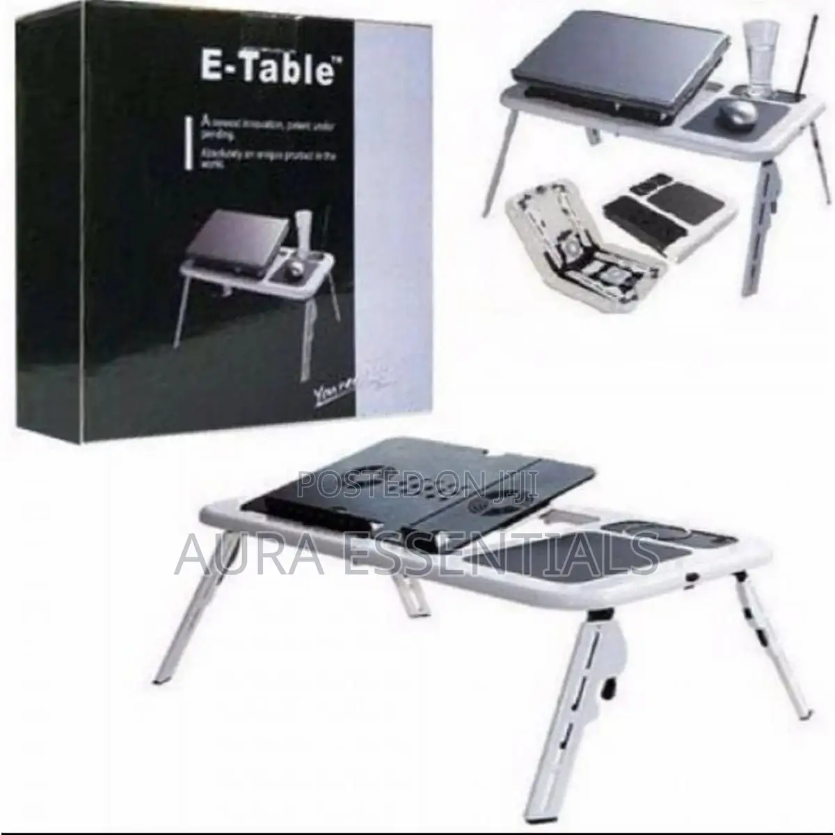 E-Table Laptop Stand With Cooling Fun
