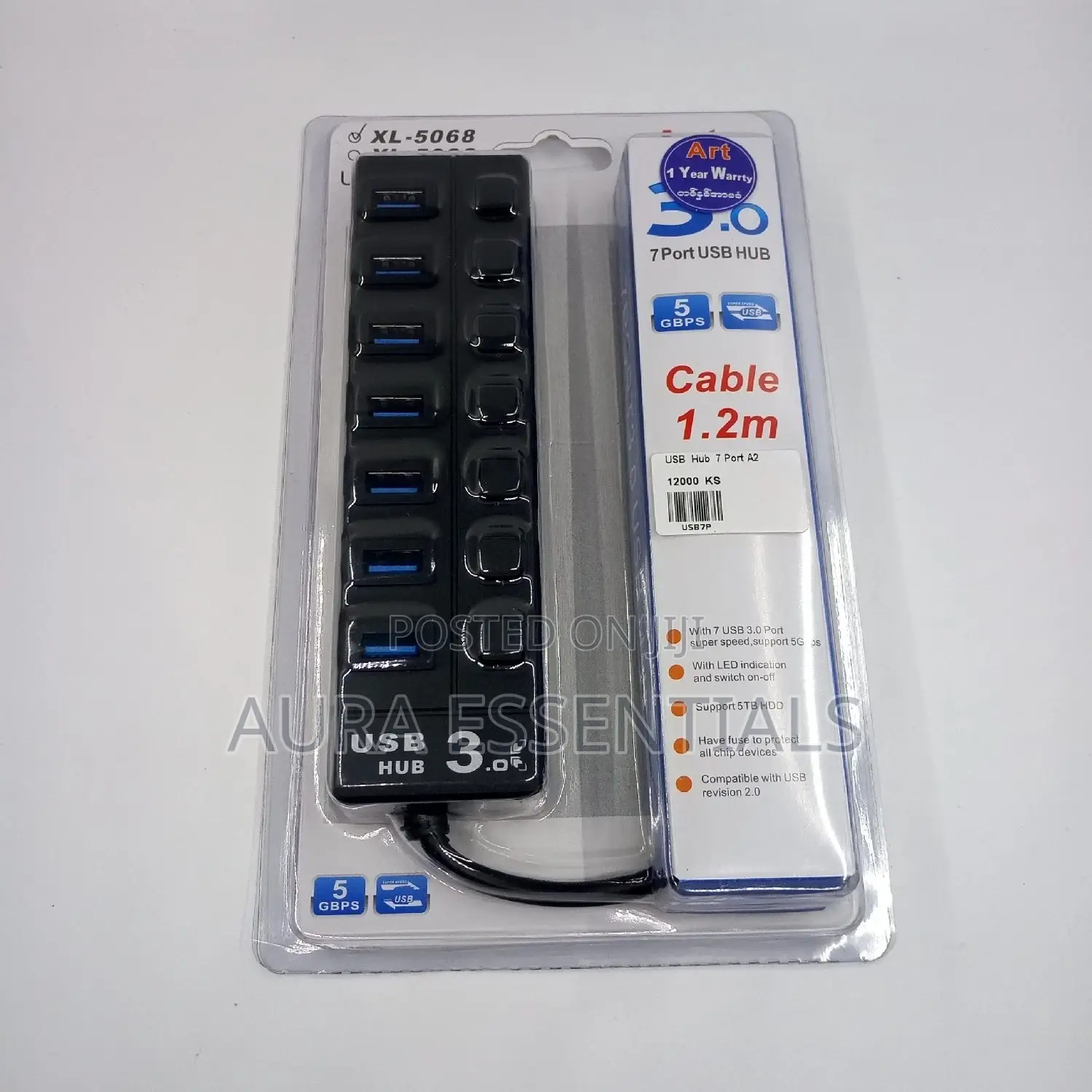 7 Ports USB Hub 3.0