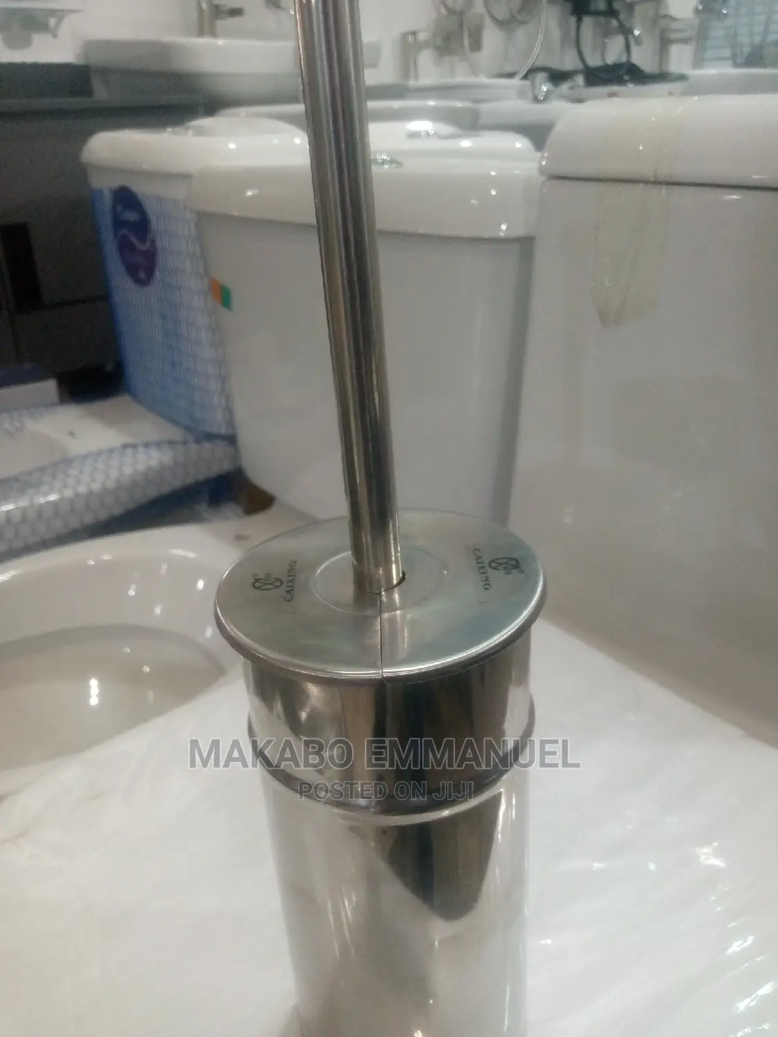 Spring Metalic Toilet Brush