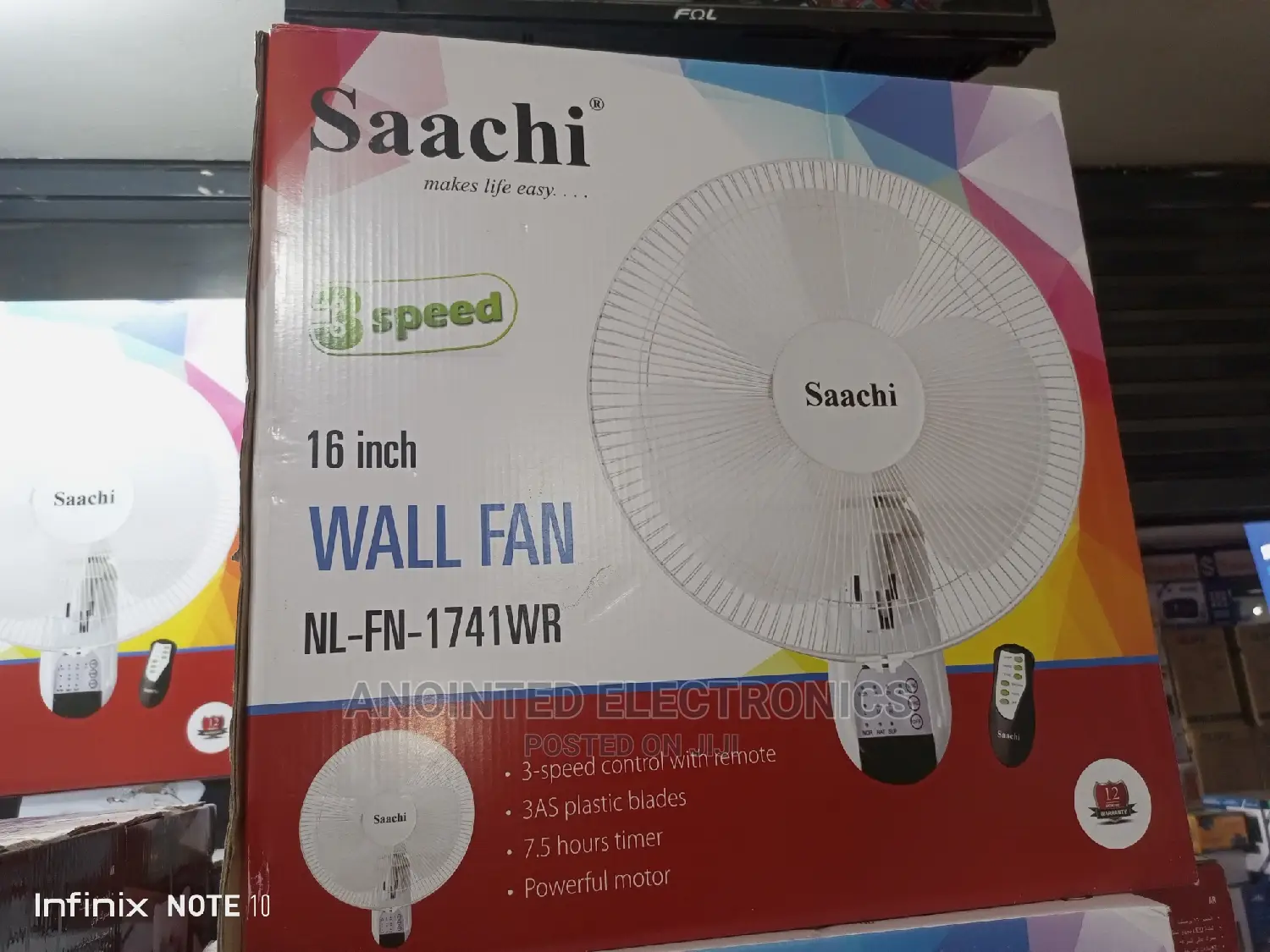 Saachi Remote Fans