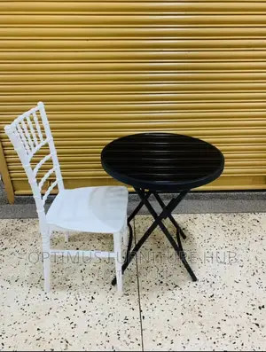 Foldable Glass Table and Chair