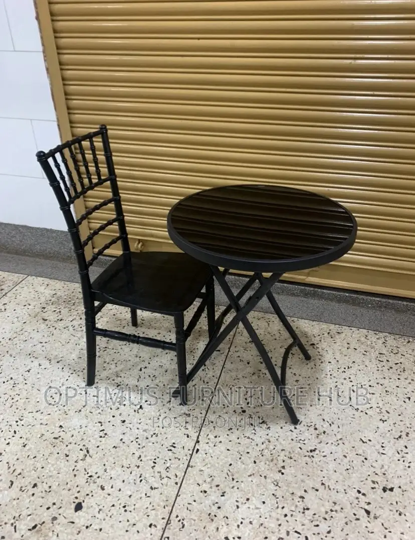 Foldable Glass Table And Chair
