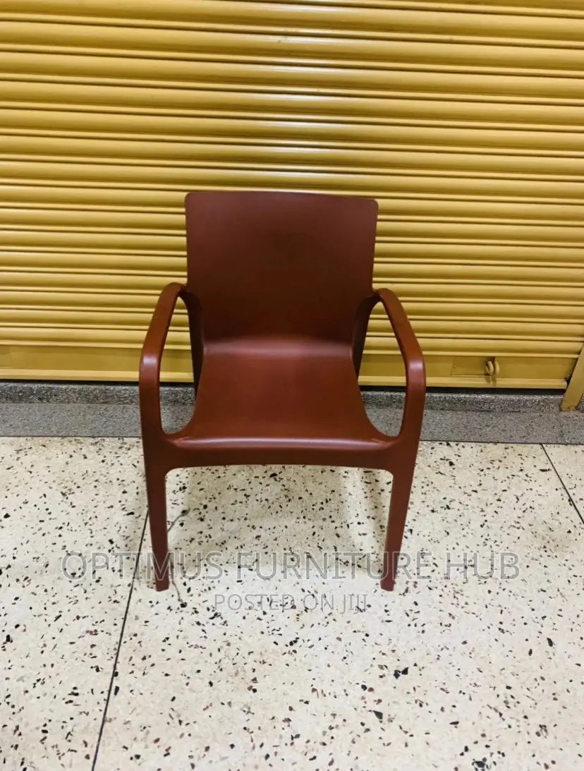Plastic Chair (All Size, Coffee Brown)