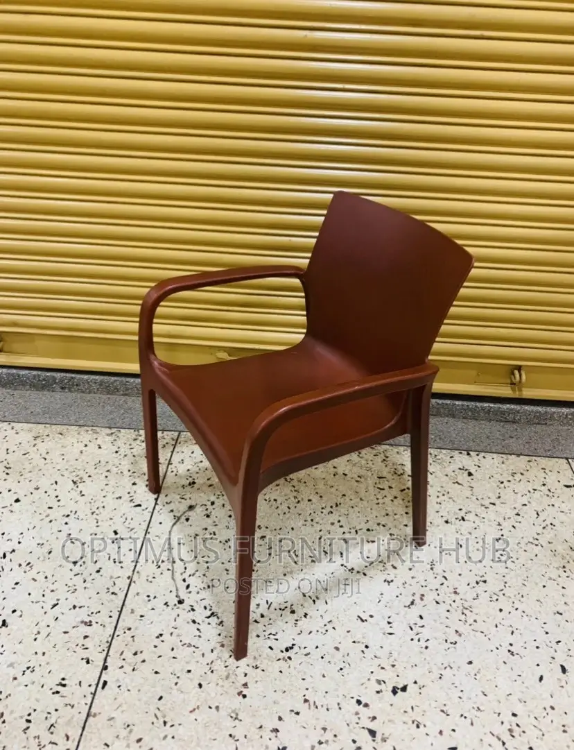 Plastic Chair (All Size, Coffee Brown)