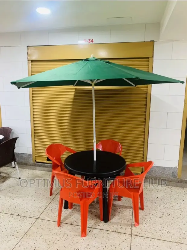 Plastic Combo (Four Chairs, Table Umbrella) in Central Division