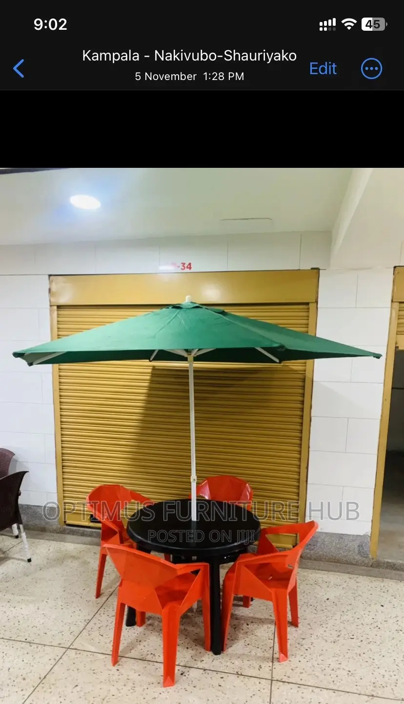 Plastic Combo (Four Chairs, Table Umbrella)