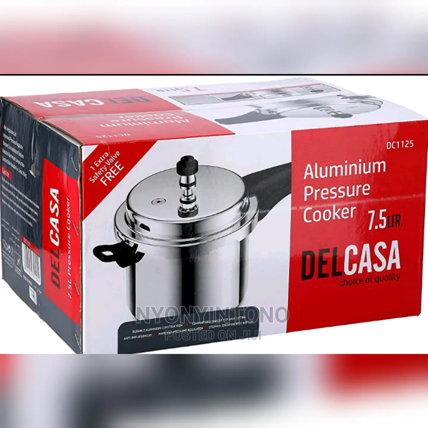 Delcasa Pressure Cooker 7.5 Liters