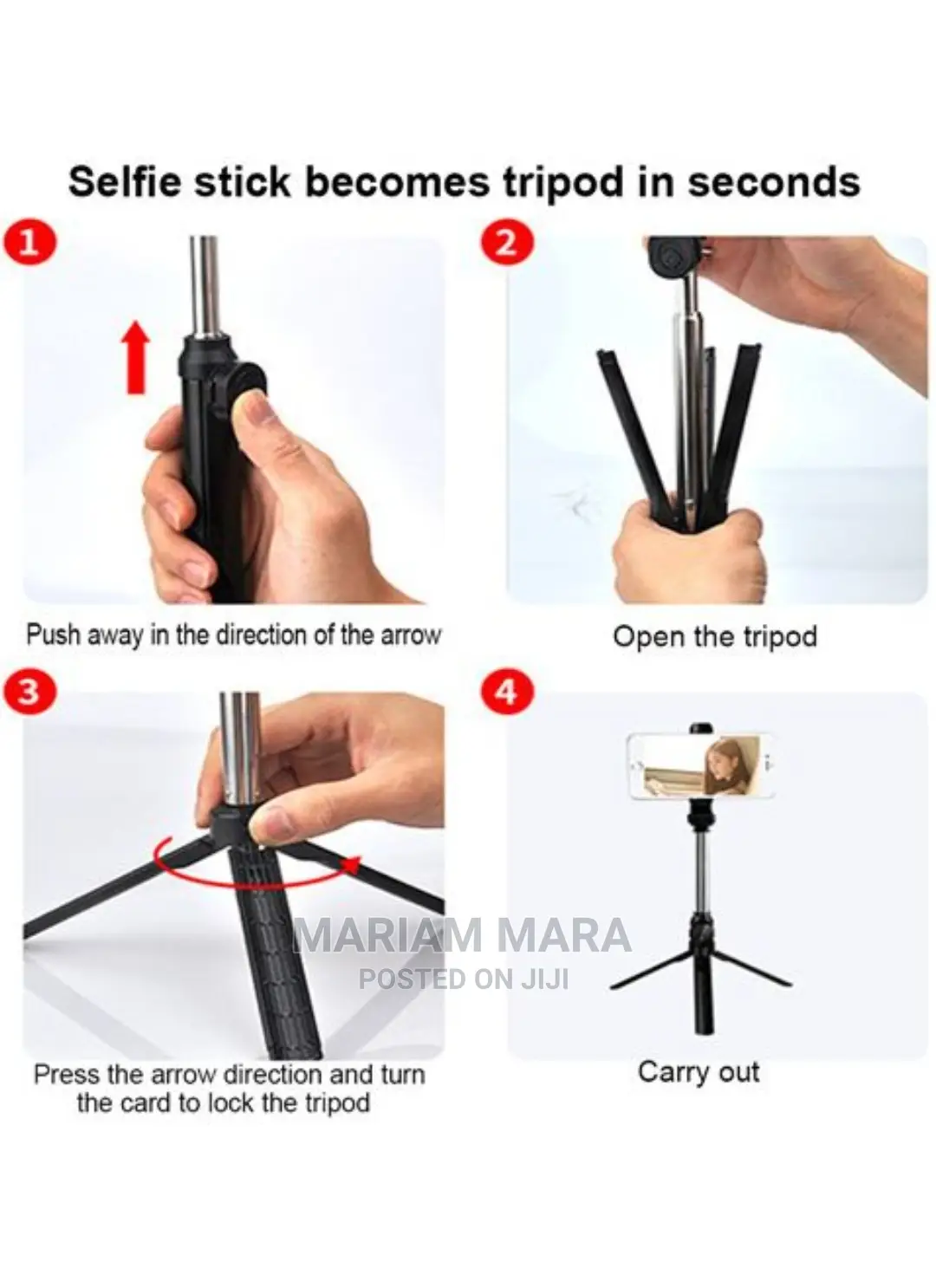 Tripod Selfie Stick (Bluetooth Selfie Stick)