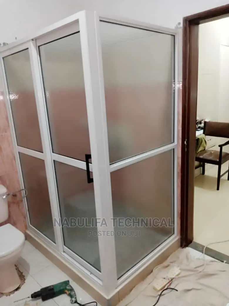 Sliding Bathroom Door With Fixed Part