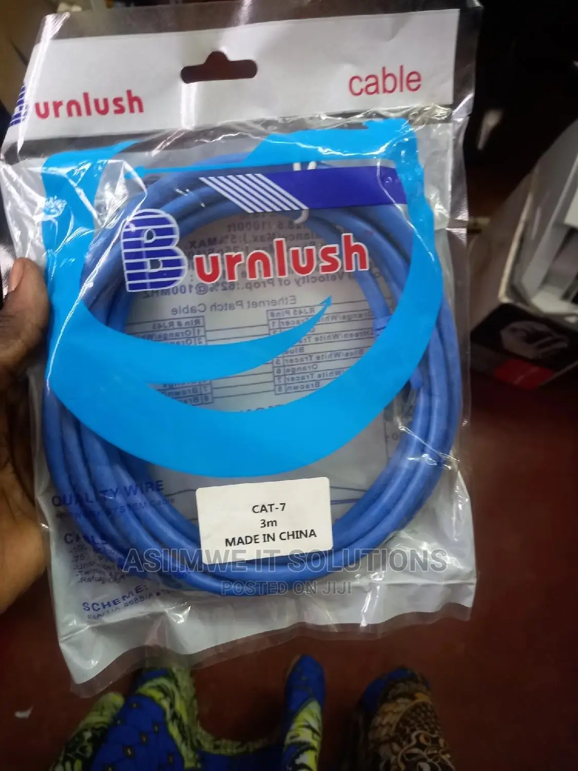 Cat 7 Patche Code 3mtrs