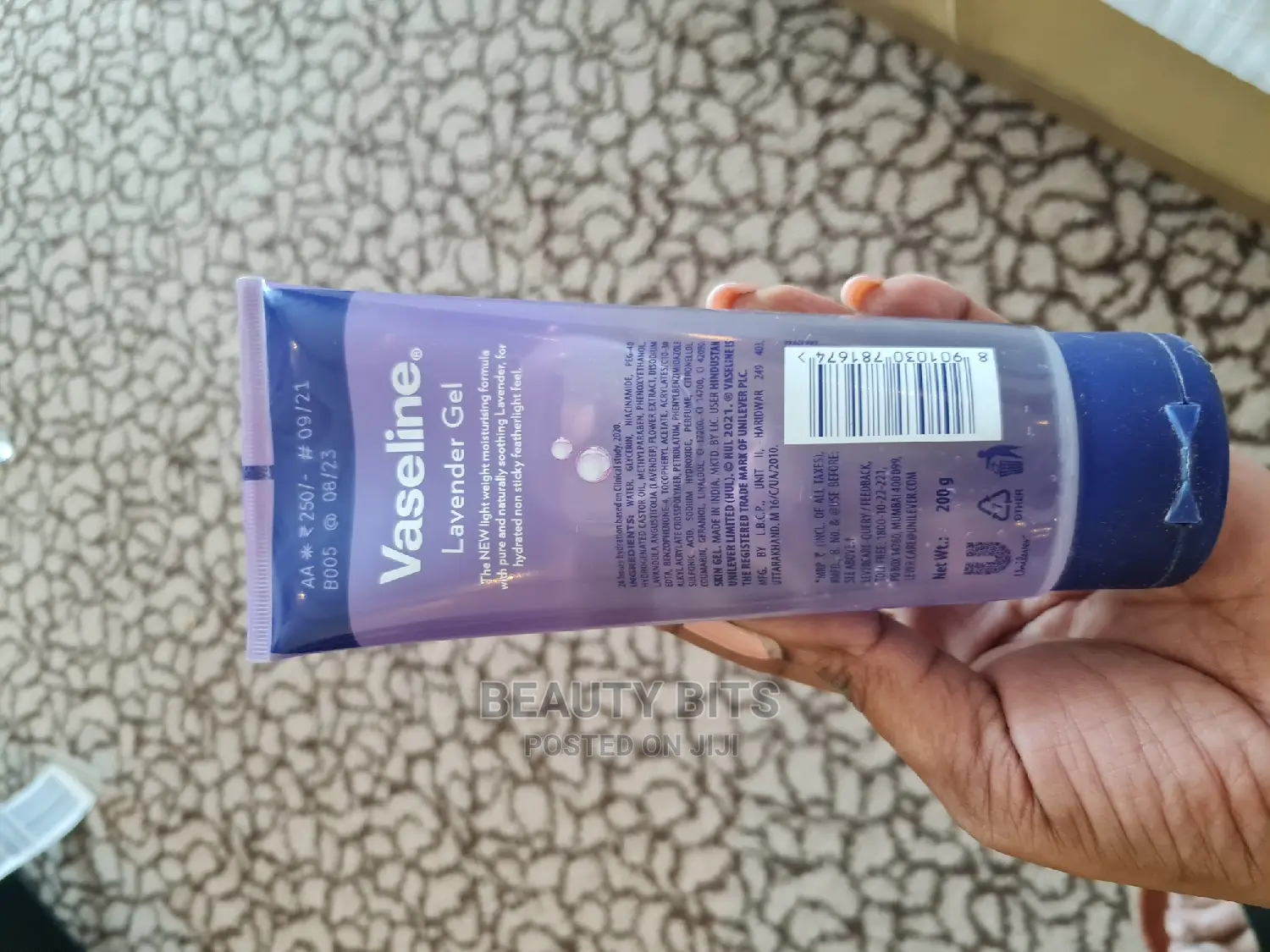 Vaseline Lavender Gel in Central Division Skincare, Joan Catherine
