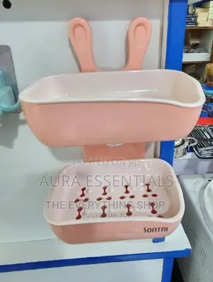 Double Soap Dish Racker Holder