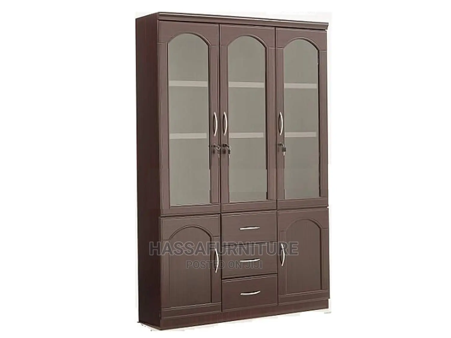 3doors Wooden Bookshelf