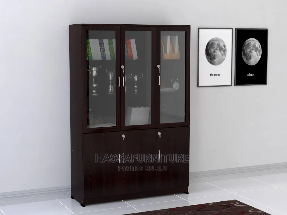 3doors Wooden Bookshelf
