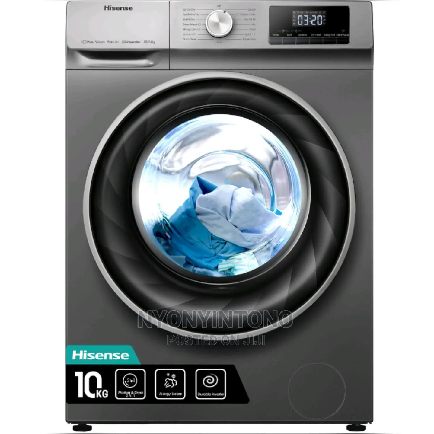 10kg Washer Dryer Hisense Washing Machine Front Loader