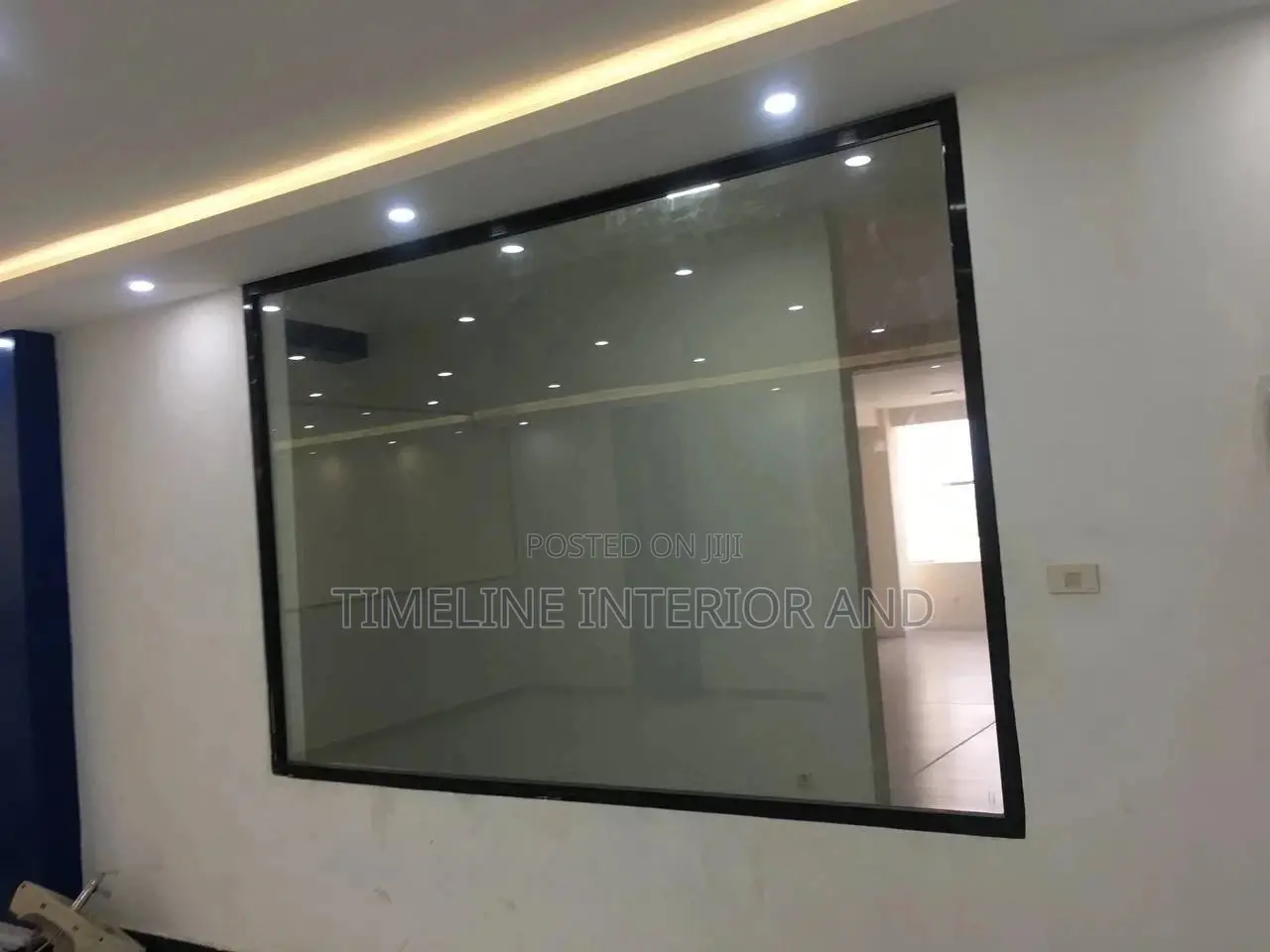Office Glass Door Partioning.