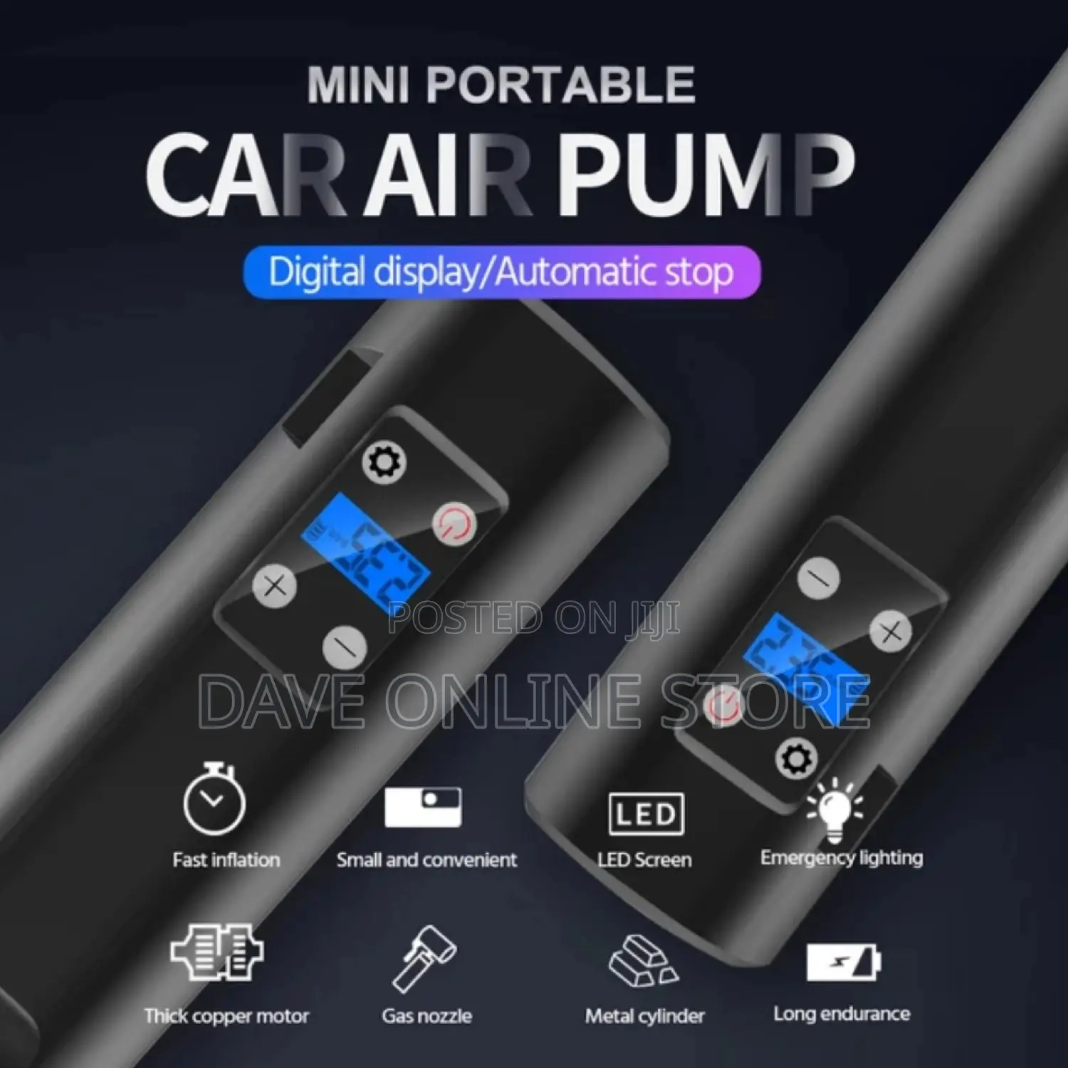 Mini Portable Wireless Car Air Pump.