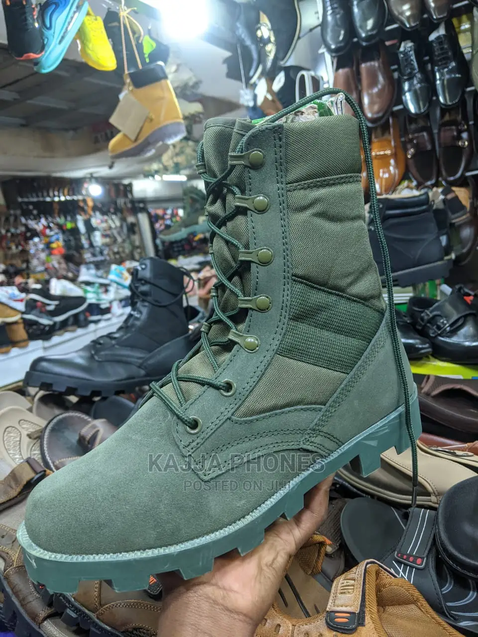 Green Desert Boots