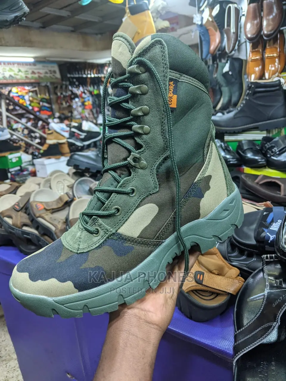 Green Delta Boots
