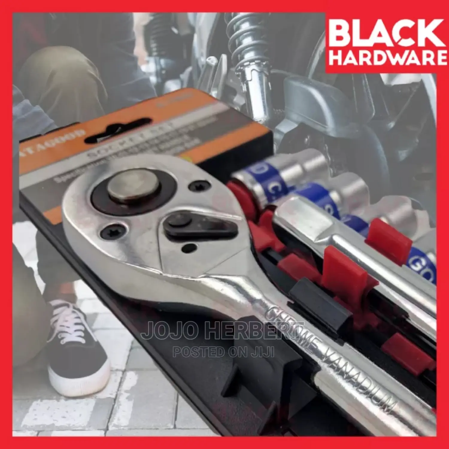 Ratchet Handle and Socket 12 Pieces