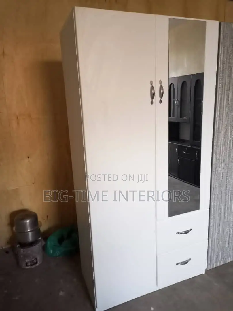 White Double Door Wardrobe 3*6 Feet