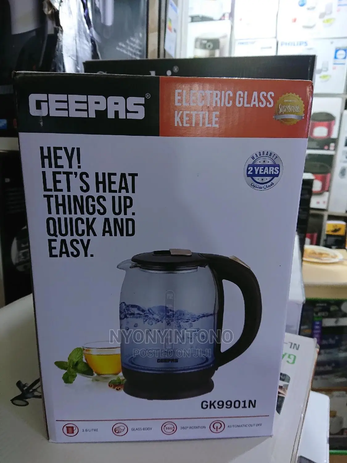 Geepas Glass Parcolator 1.8liter