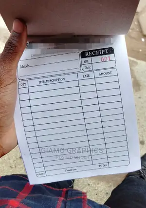 A5 Receipt Books 2copies