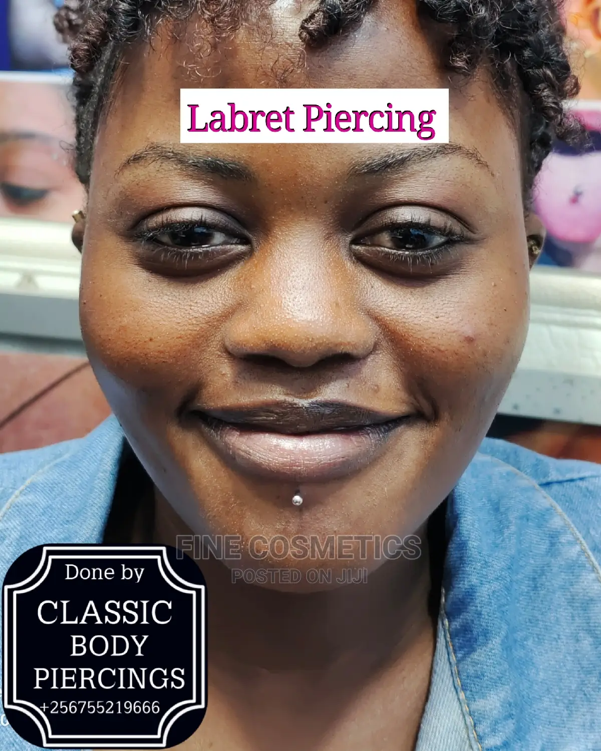 LIP PIERCING Kampala Uganda Monroe Piercing, Labret Piercing