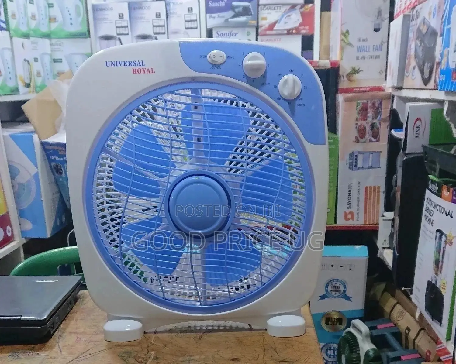 Original Universal Royal Box Fan With 2 Years Warranty