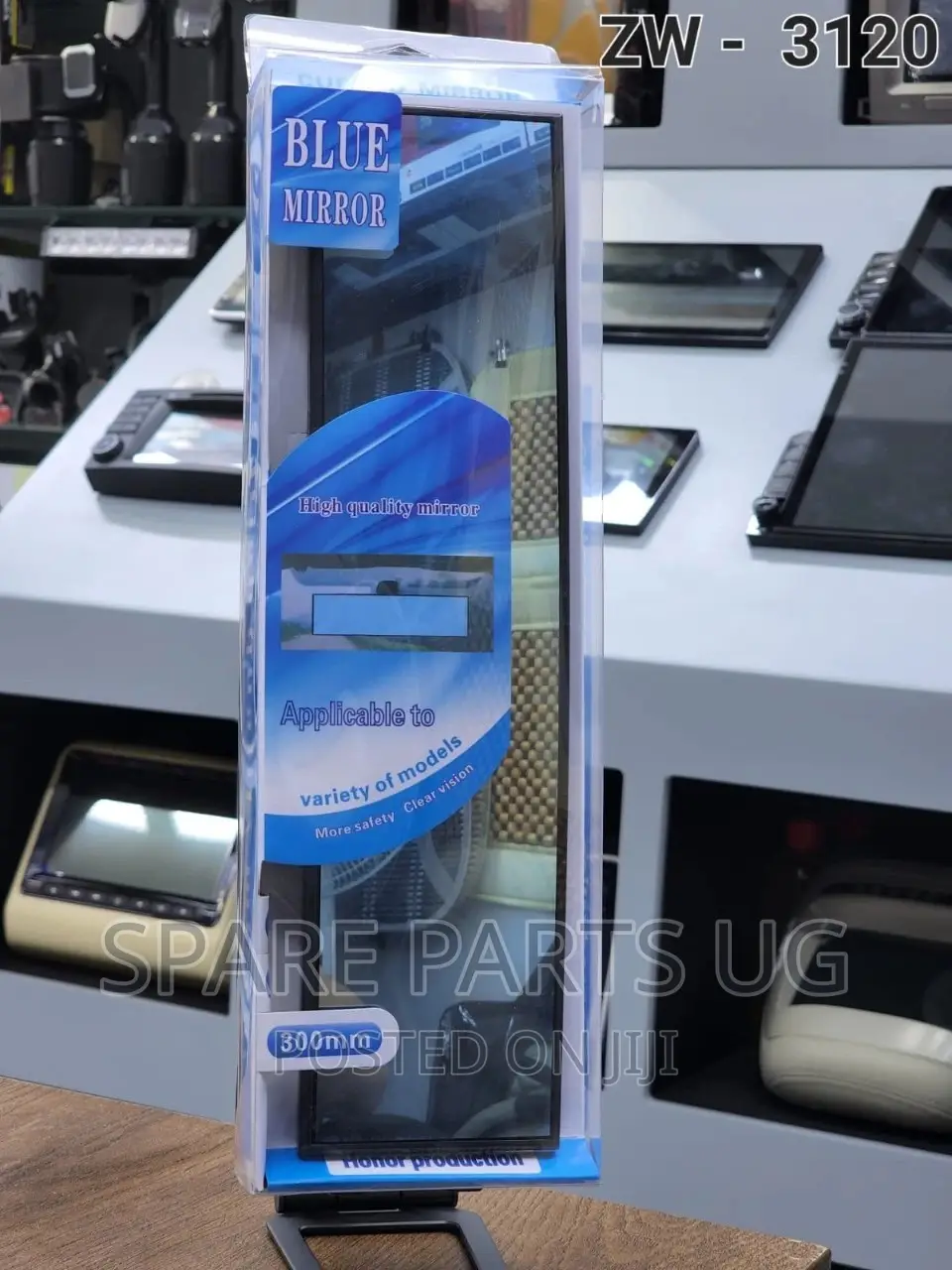 Blue Rear View Mirror / Driving Mirror
