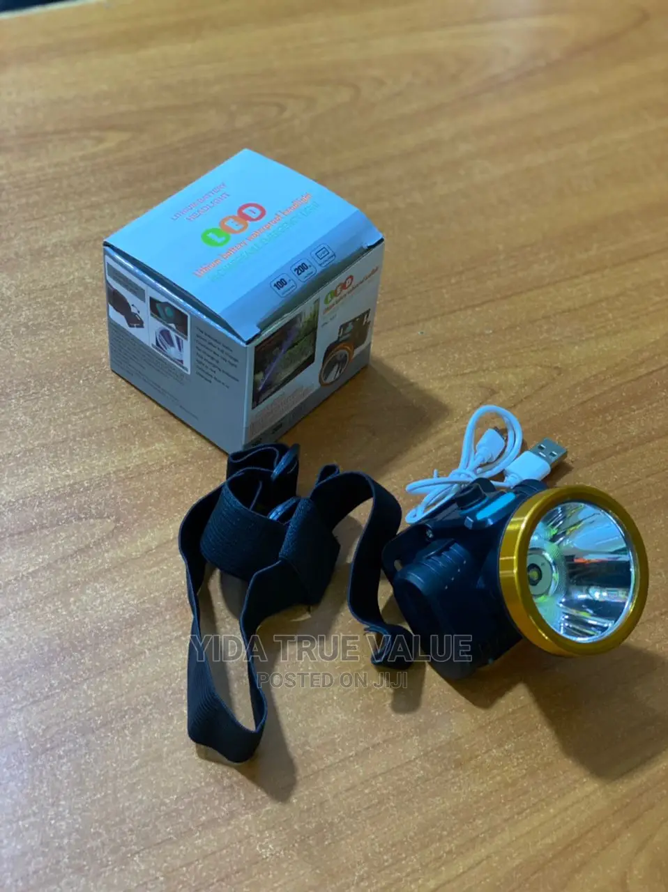 Lithium Battery Waterproof Headlight