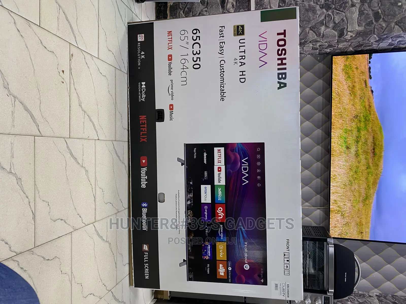 Toshiba 65inch Ultra Hd Smart Frameless With Silver Body