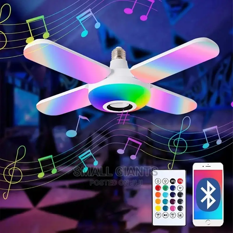 Foldable Music Fan Lamp