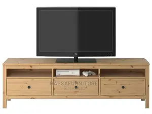 Photo - Wooden Tv Stand With Drawers
