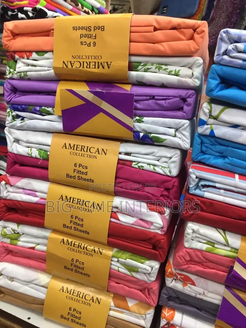 American Collection 6pcs Fitted Bedsheets