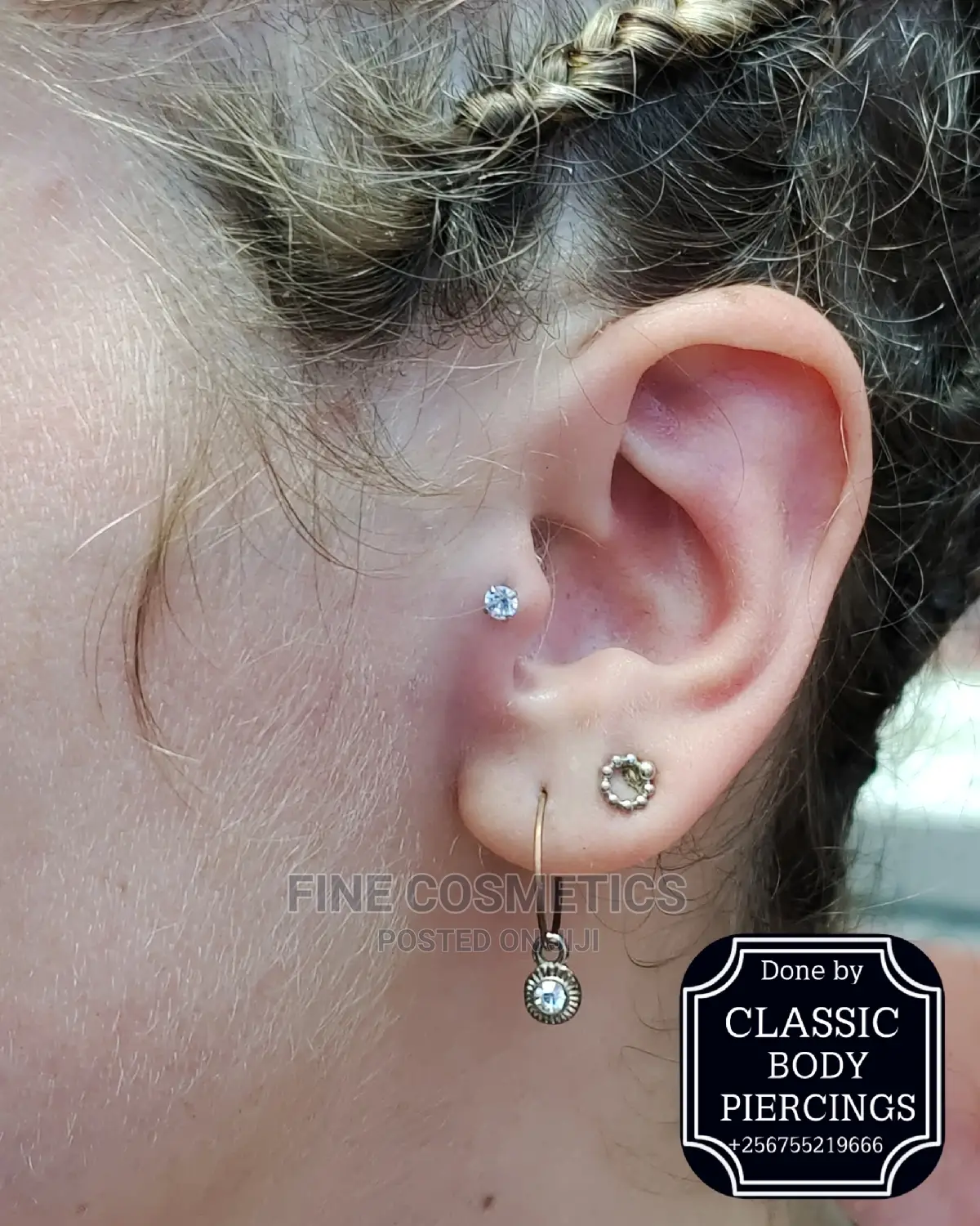 TRAGUS PIERCING Kampala Uganda. Safe Body Piercings Uganda
