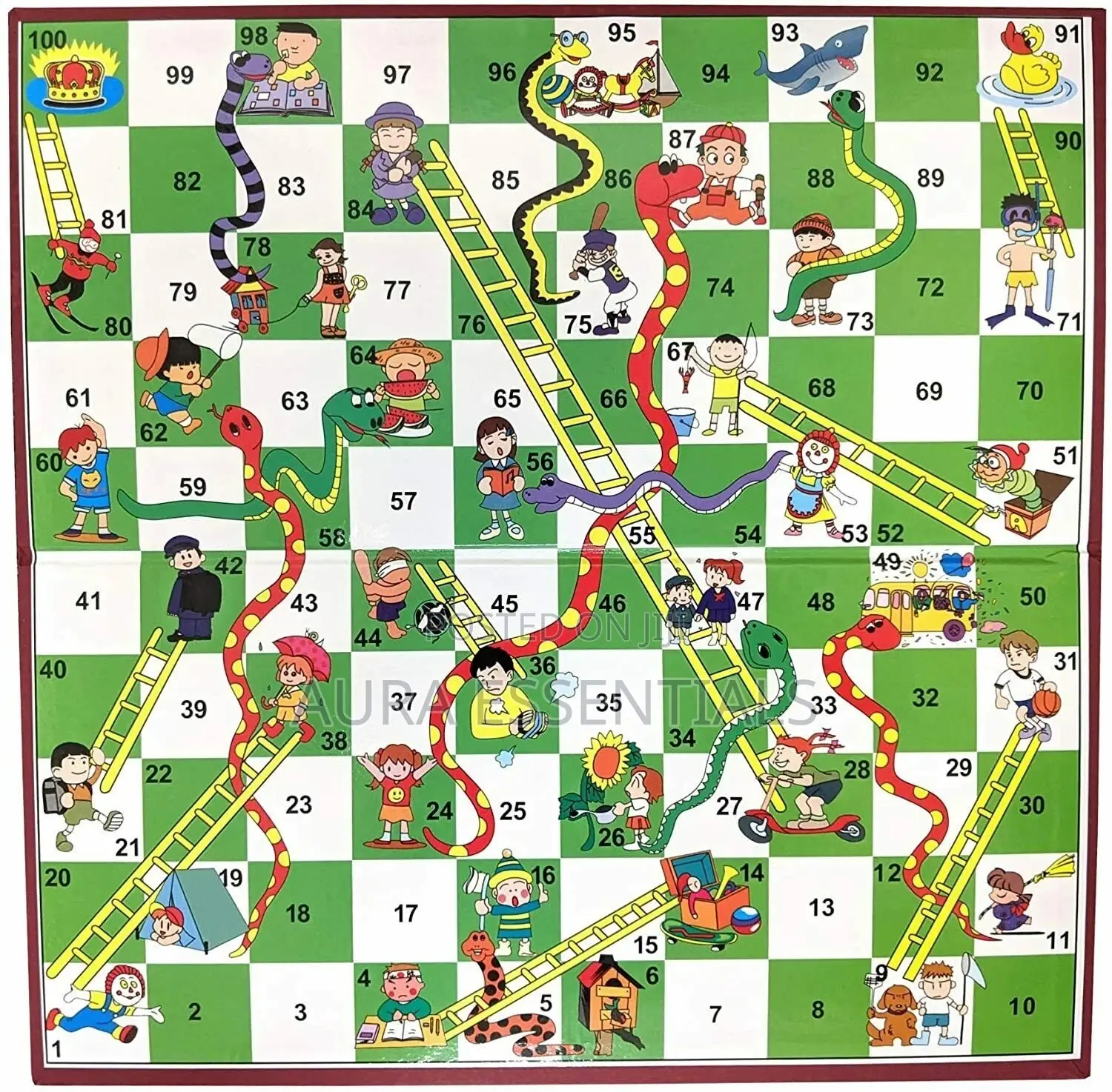 Snakes and Ladder Board Game