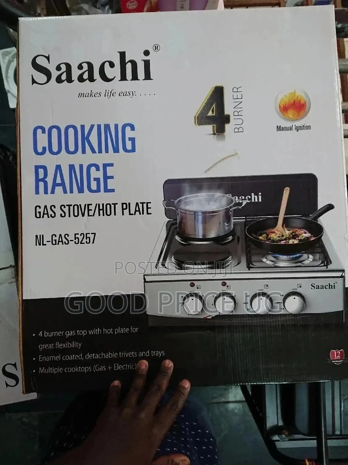 2 in 1 Saachi Gas Stove/Hot Plate