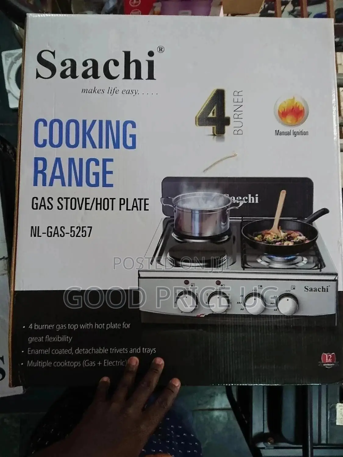 2 in 1 Saachi Gas Stove/Hot Plate
