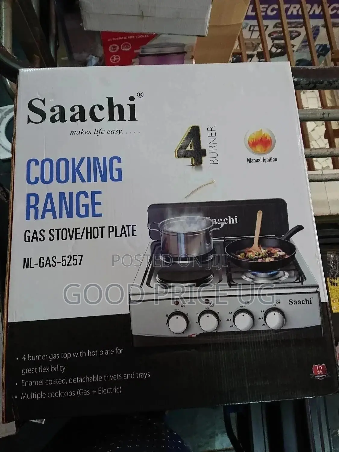 2 in 1 Saachi Gas Stove/Hot Plate