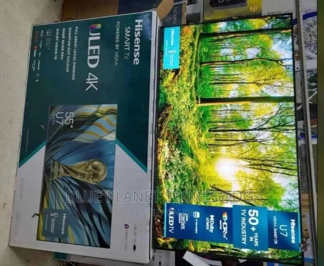 Hisense 55inch ULED VIDAA Smart Tvs || Quantum Dot || U7