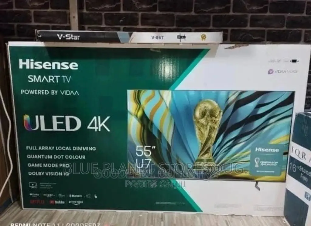 Hisense 55inch ULED VIDAA Smart Tvs || Quantum Dot || U7