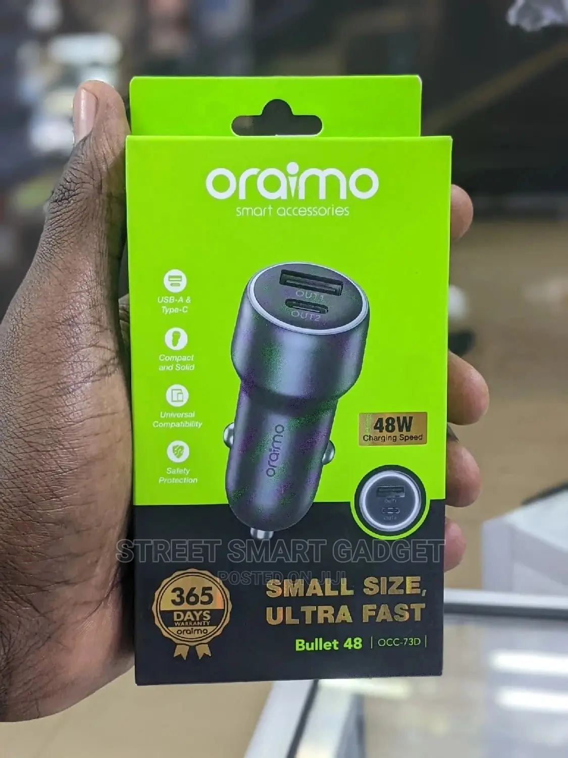Oraimo Bullet-48 Car-Charger (48watts)