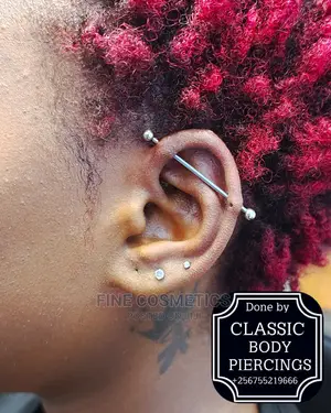 INDUSTRIAL PIERCING Uganda Kampala.Safe Body Piercing Uganda