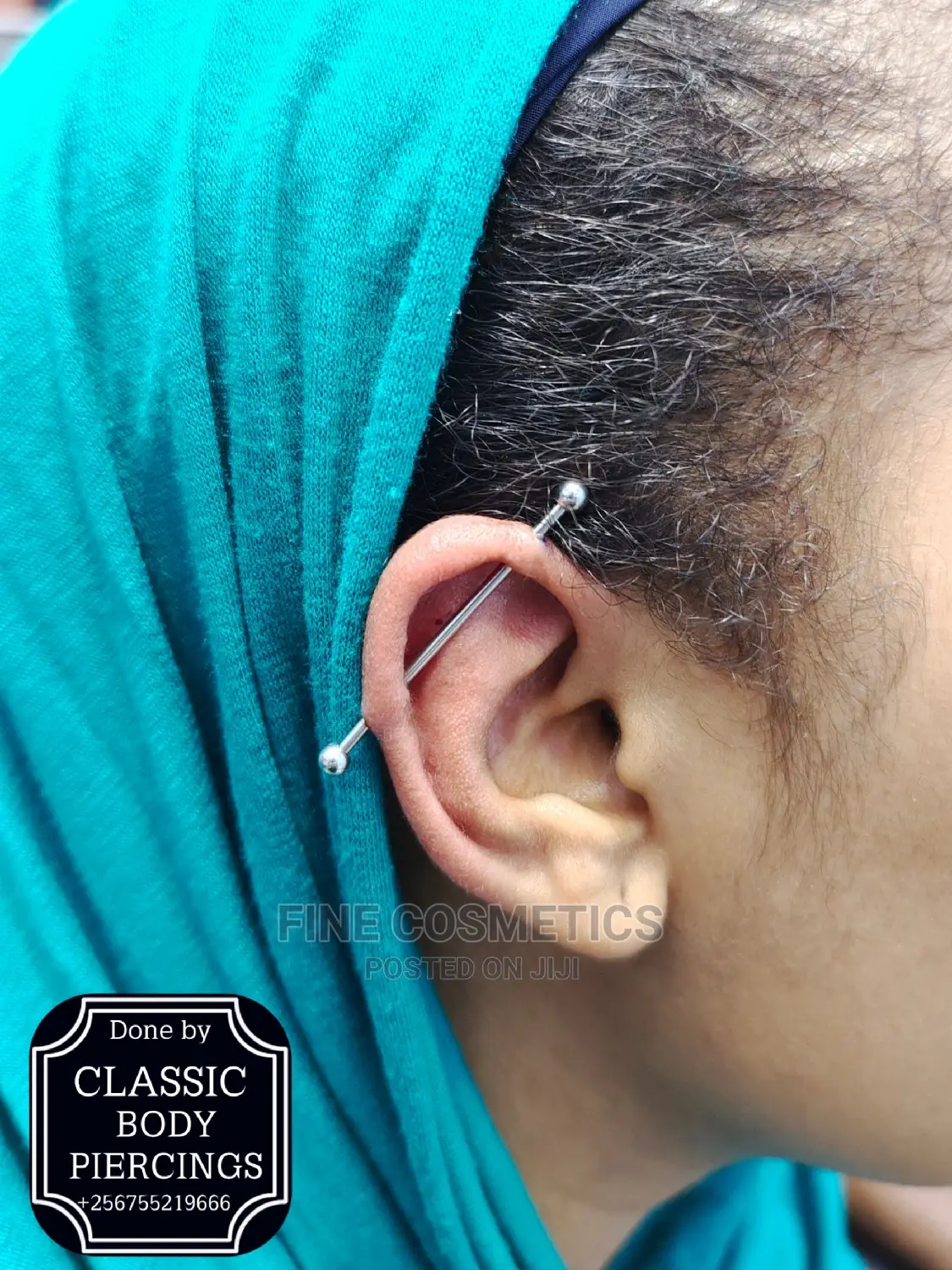 INDUSTRIAL PIERCING Uganda Kampala.Safe Body Piercing Uganda