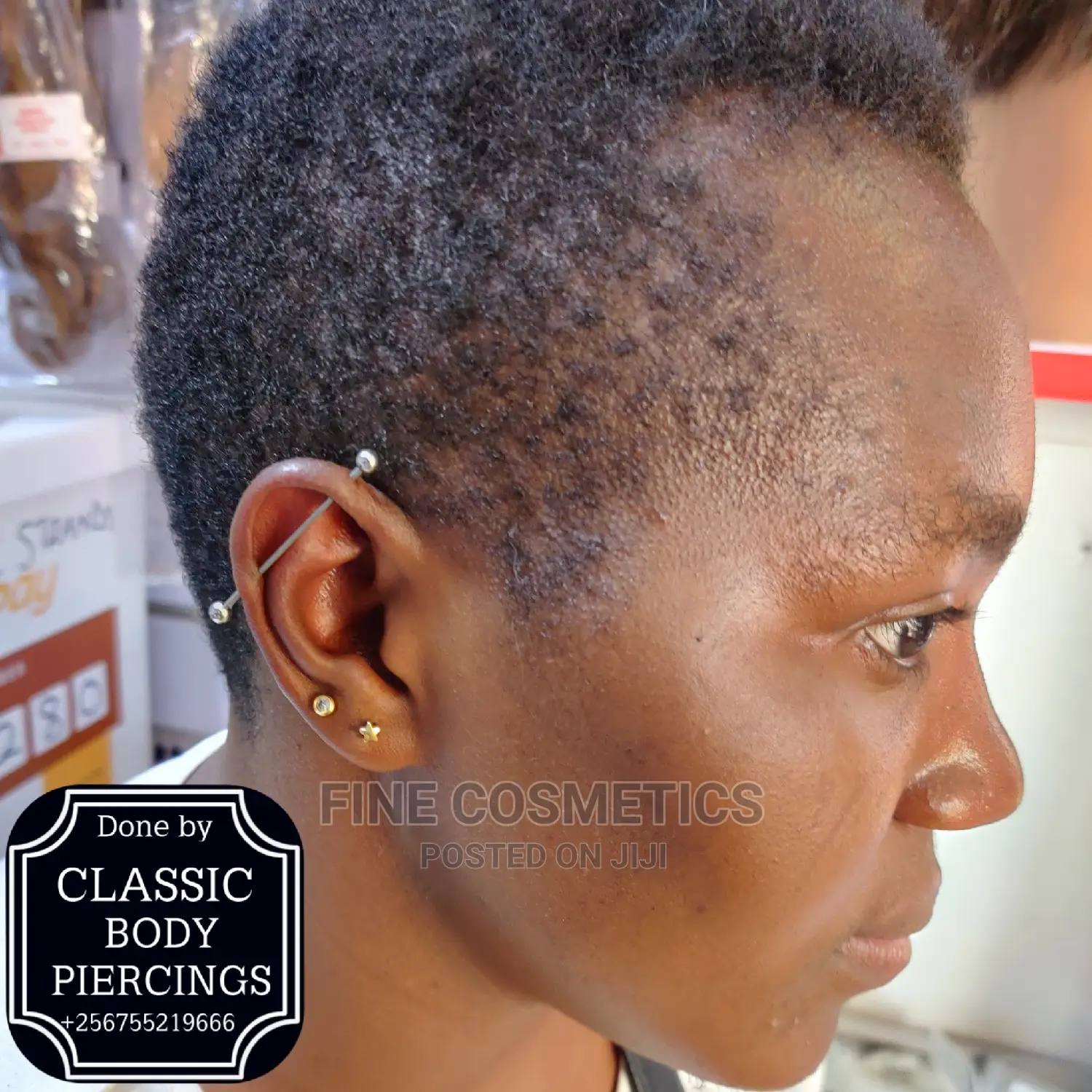 INDUSTRIAL PIERCING Uganda Kampala.Safe Body Piercing Uganda