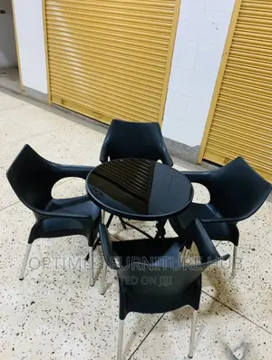 Glass Set (Round Table And Four Chairs)